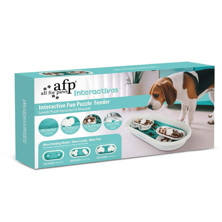 All For Paws Interactive Fun Puzzle Feeder - Pets Essentials