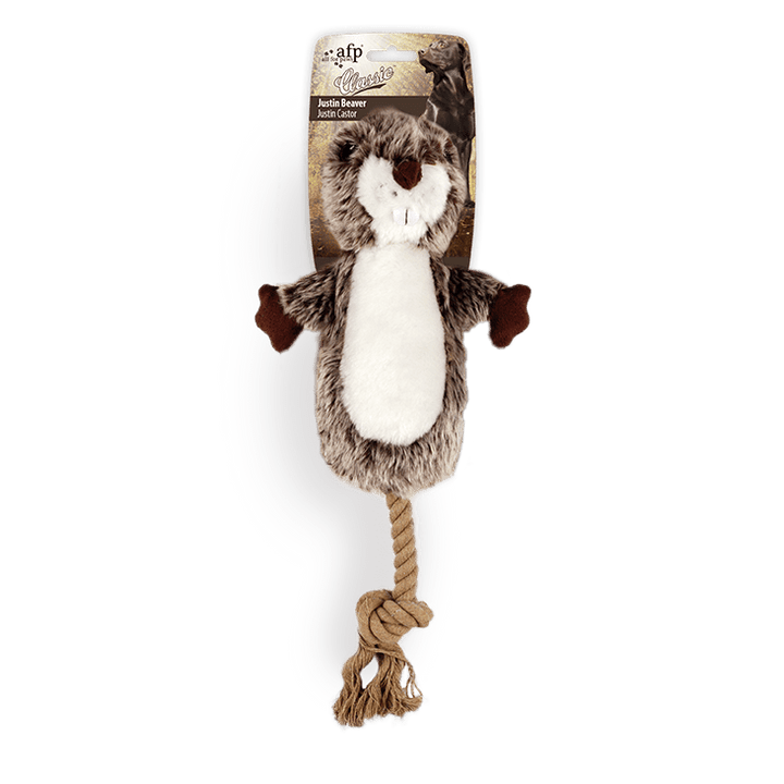 All For Paws Woodland Classic Plush Rope Toy - Pets Essentials