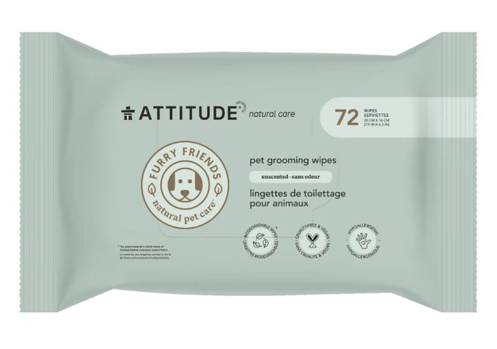 Attitude Pet Grooming Wipes - Pets Essentials