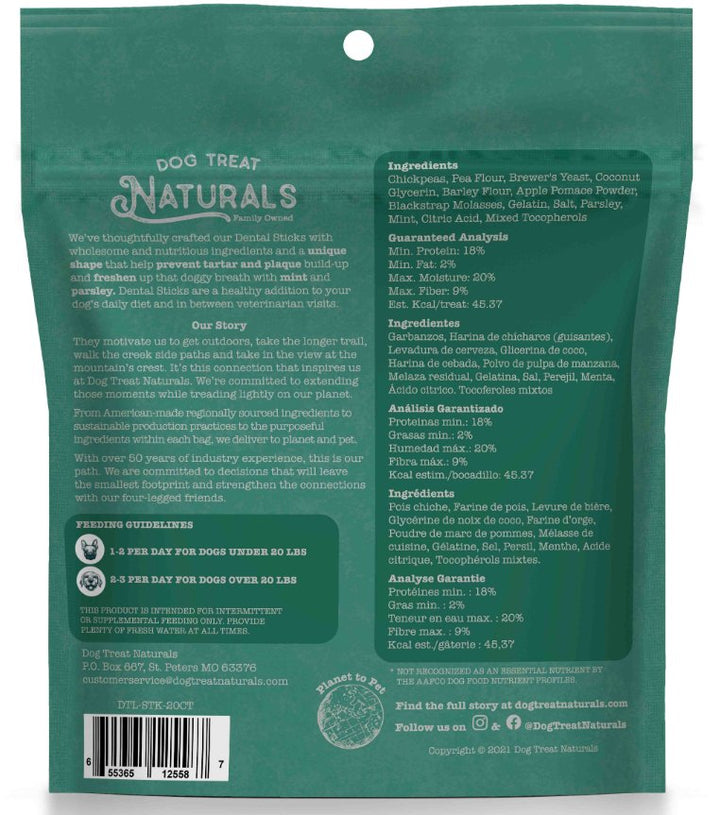 Dog Treat Naturals Superfood Sticks - Dental Sticks - Pets Essentials