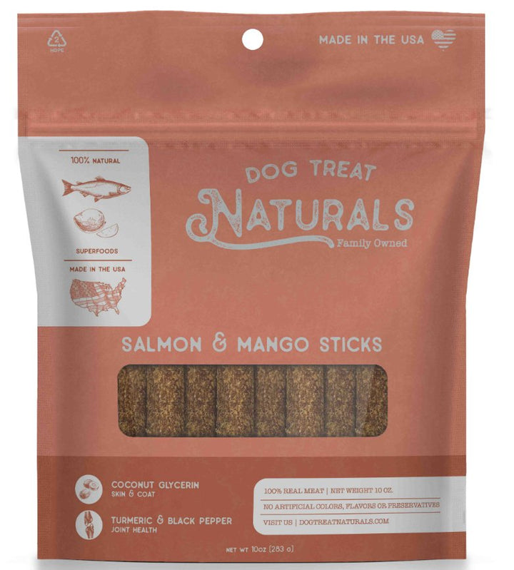 Dog Treat Naturals Superfood Sticks - Salmon & Mango - Pets Essentials