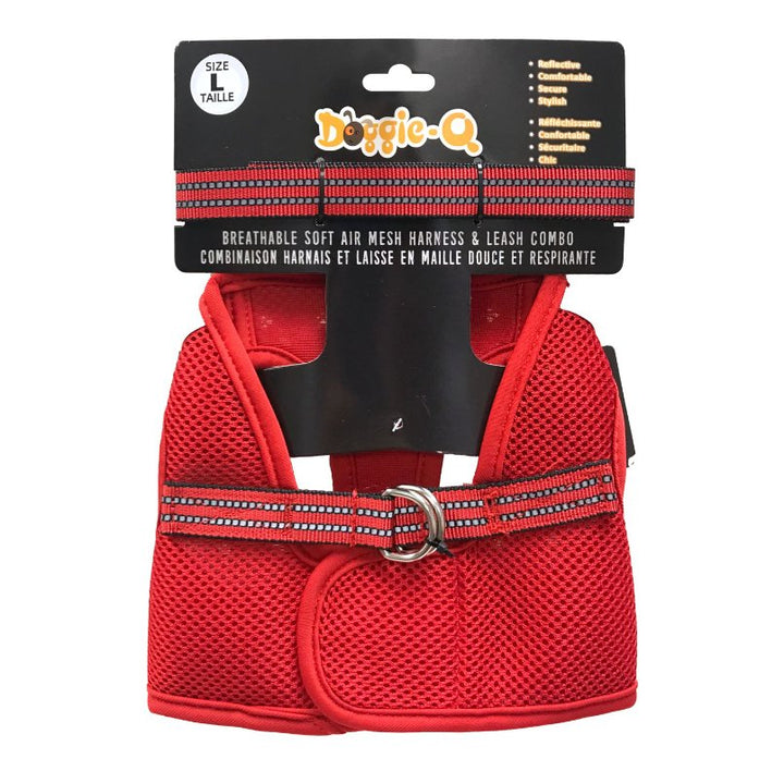 Doggie - Q Mesh Harness with Leash - Pets Essentials