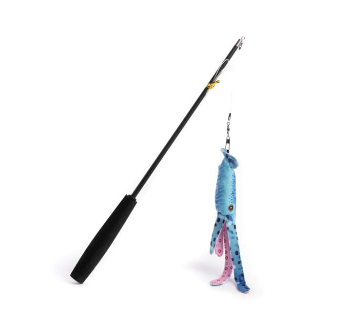 fabcat Cat Toy Teaser Wand - Deep Sea - Pets Essentials