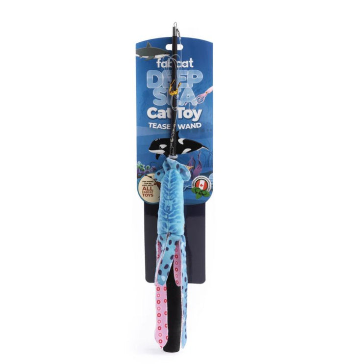 fabcat Cat Toy Teaser Wand - Deep Sea - Pets Essentials