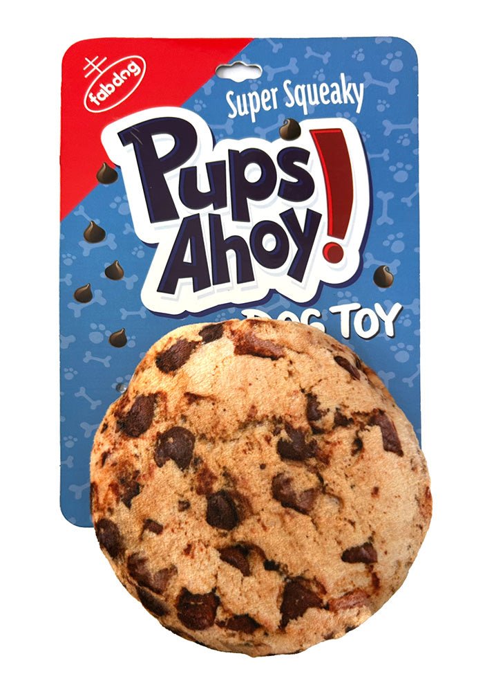 fabdog Foodies Squeak Toy - Pups Ahoy Cookie - Pets Essentials