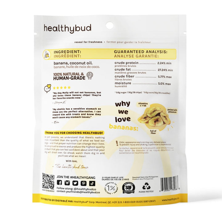 healthybud Banana Chip Treat - Pets Essentials