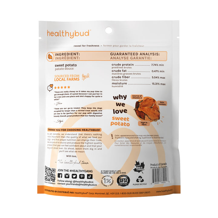 healthybud Sweet Potato Treat - Pets Essentials