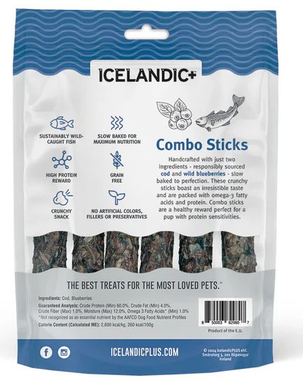 Icelandic+ Cod & Blueberry Combo Sticks - Pets Essentials