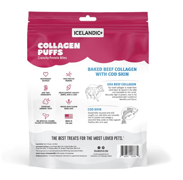 Icelandic+ Collagen Puffs for Dogs - Cod Skin - Pets Essentials