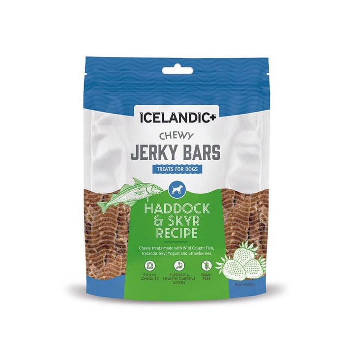 Icelandic+ Jerky Bars - Haddock + Skyr - Pets Essentials