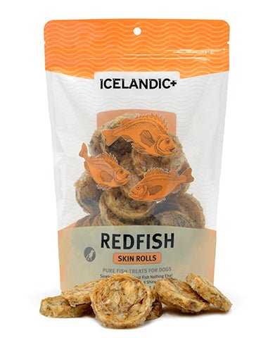 Icelandic+ Redfish Skin Rolls - Pets Essentials