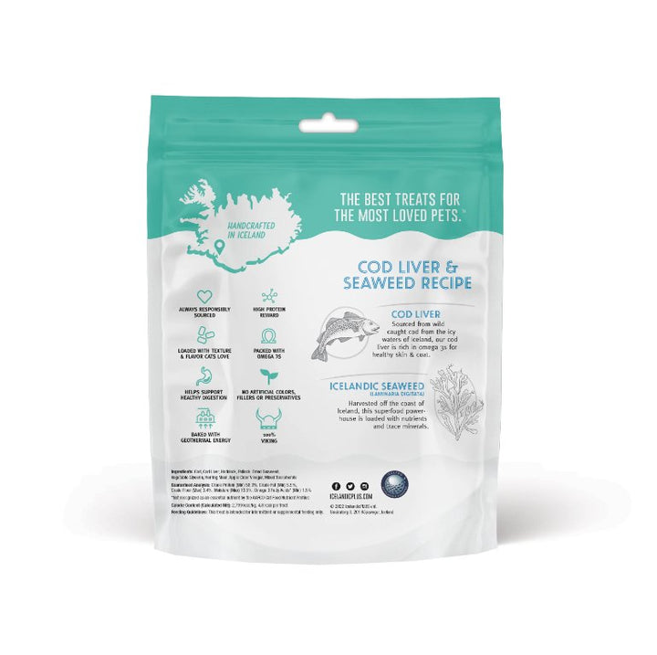 Icelandic+ Soft Chew Nibblets for Cats - Cod Liver & Seaweed - Pets Essentials