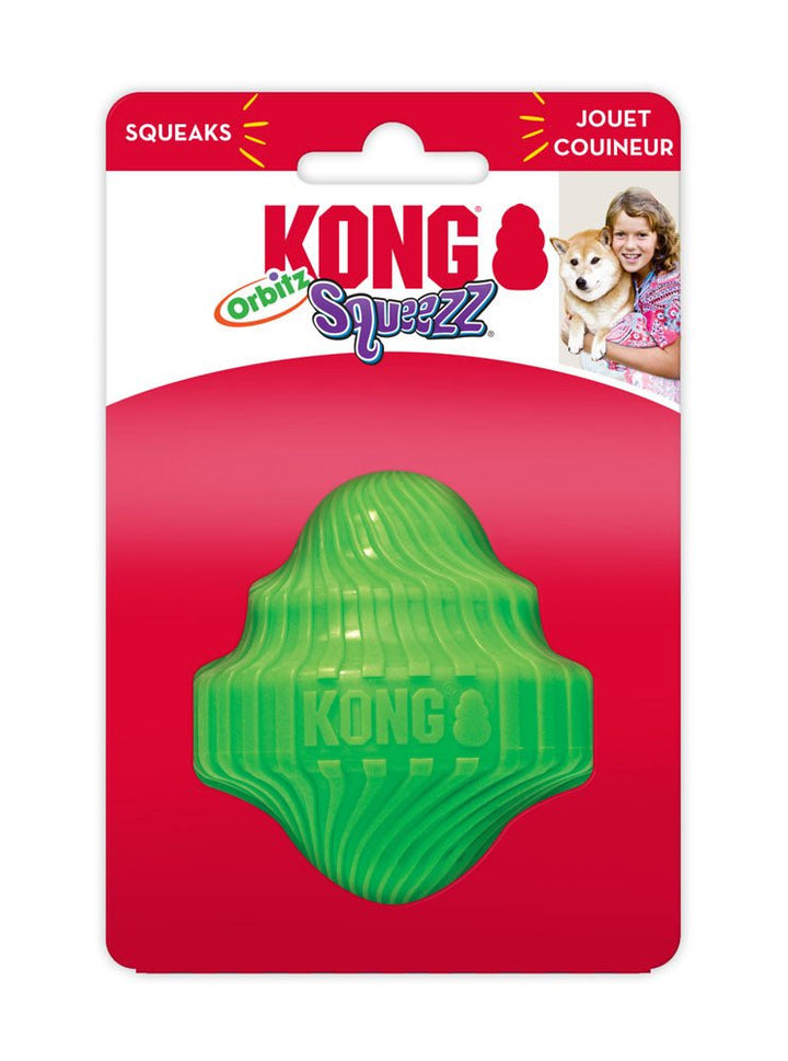 KONG Squeezz Orbitz Spin Top - Pets Essentials