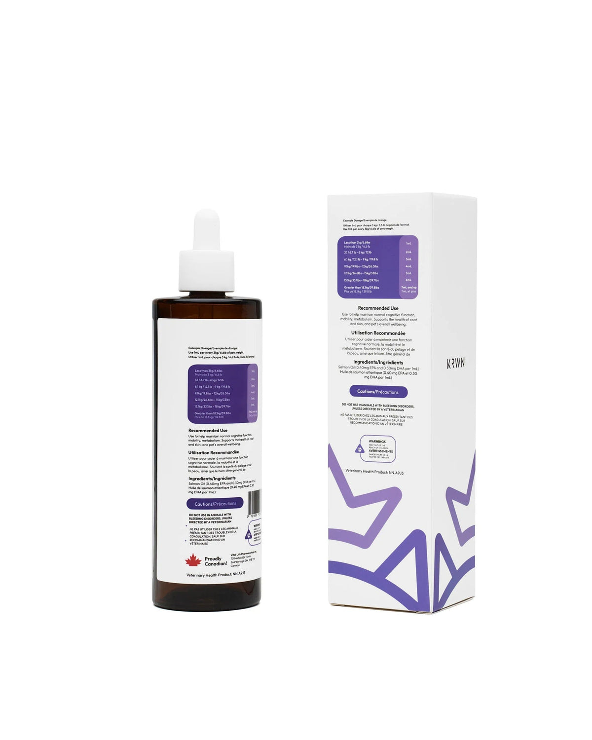 KRWN Atlantic Salmon Oil - Pets Essentials