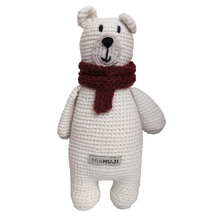 MiaMuji Crochet Dog Toy - Alba the Polar Bear - Pets Essentials
