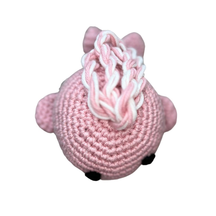 MiaMuji Crochet Dog Toy - Pink Whale - Pets Essentials