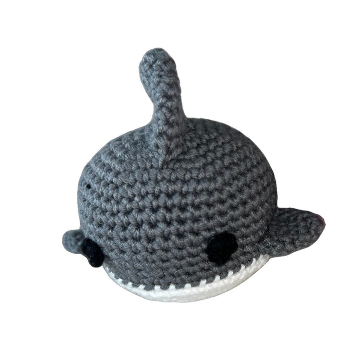 MiaMuji Crochet Dog Toy - Shark The Ball - Pets Essentials