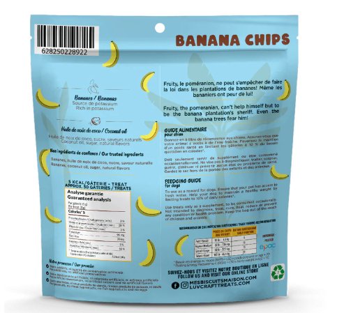 my home treats Dog Treat - Banana Chips - Pets Essentials