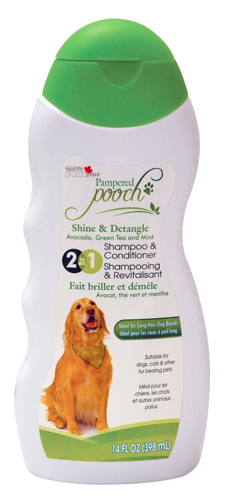 Pampered Pooch Shine & Detangle 2 - in - 1 - Pets Essentials