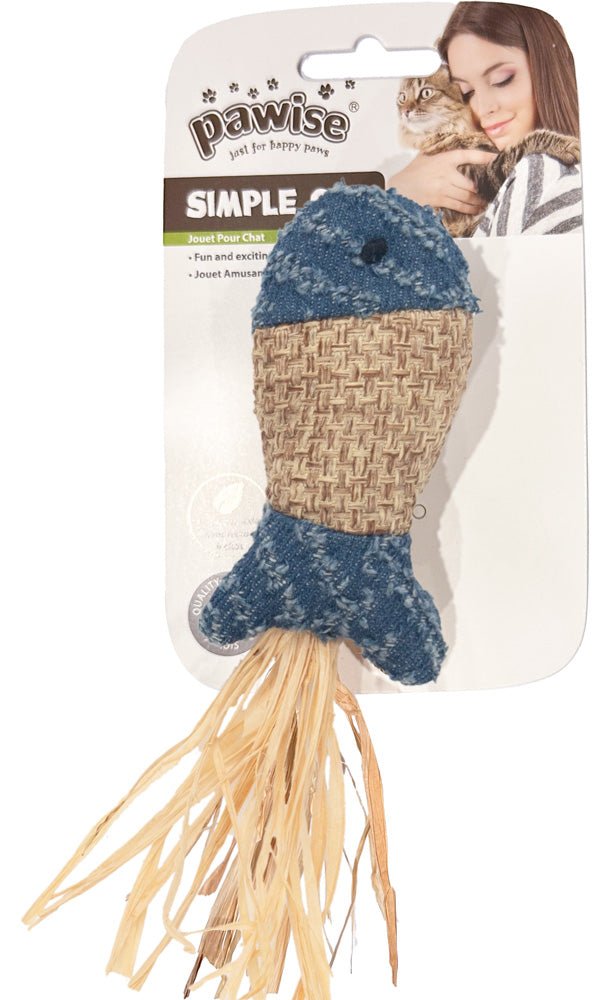Pawise Simple Cat Toy - Fish - Pets Essentials