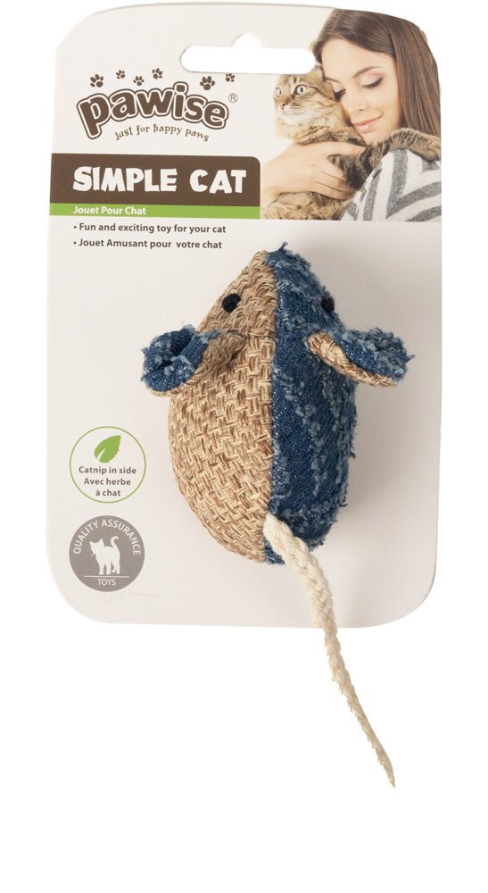 Pawise Simple Cat Toy - Mouse - Pets Essentials