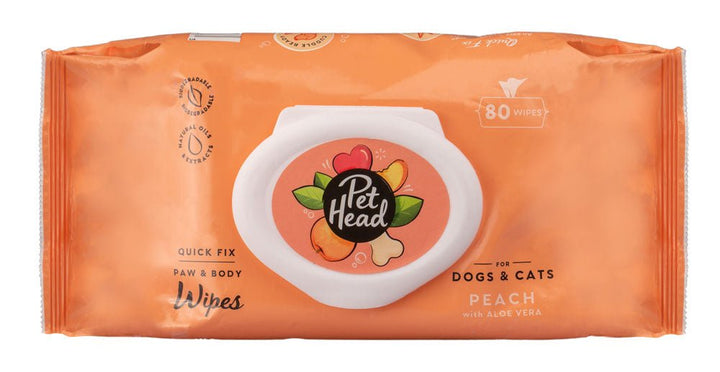 PetHead Quick Fix Paw & Body Wipe - Pets Essentials