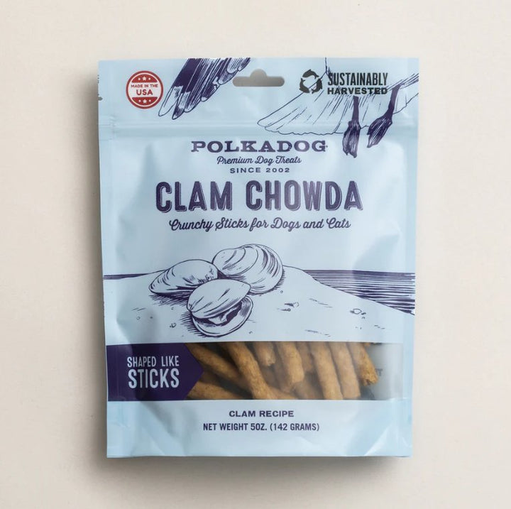 polkadog Clam Chowda Crunchy Sticks - Pets Essentials