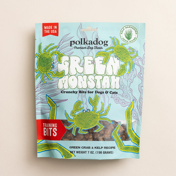 polkadog Green Monstah - Bits - Pets Essentials