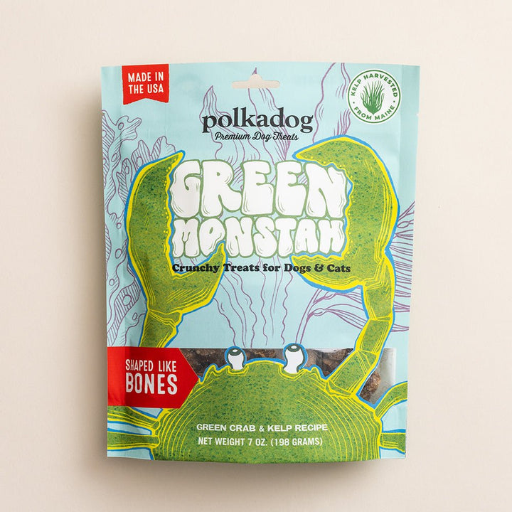 polkadog Green Monstah - Bones - Pets Essentials