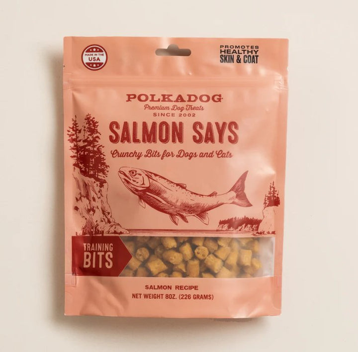 polkadog Salmon Says - Bits - Pets Essentials