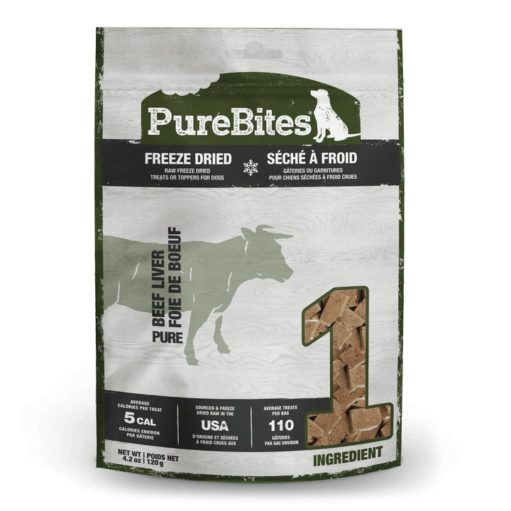 PureBites Freeze Dried Treats - Beef Liver - Canine - Pets Essentials