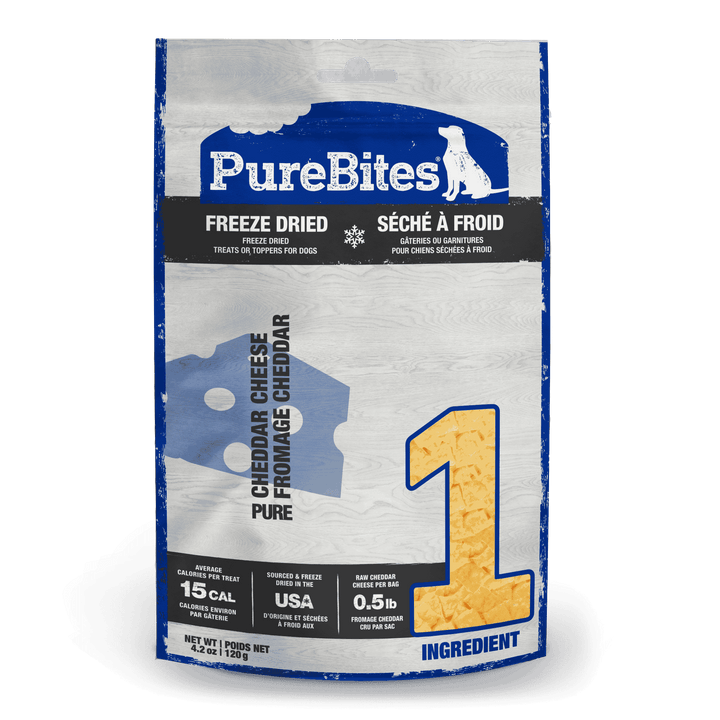 PureBites Freeze Dried Treats - Cheddar Cheese - Canine - Pets Essentials