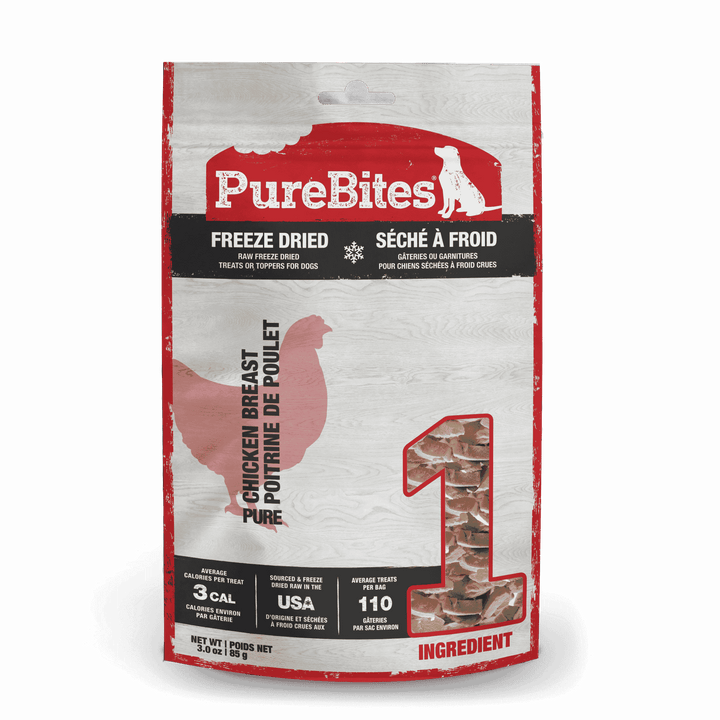 PureBites Freeze Dried Treats - Chicken Breast - Canine - Pets Essentials