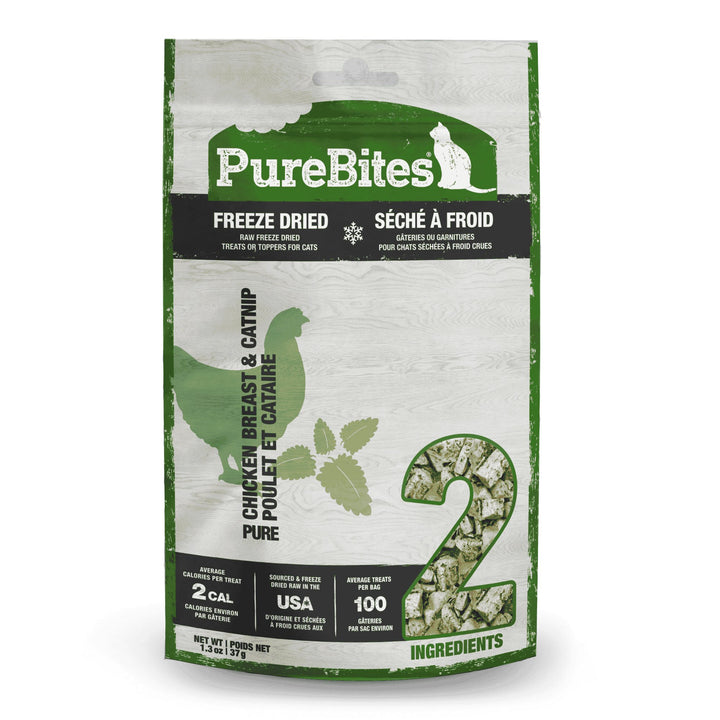 PureBites Freeze Dried Treats - Chicken Breast & Catnip - Feline - Pets Essentials