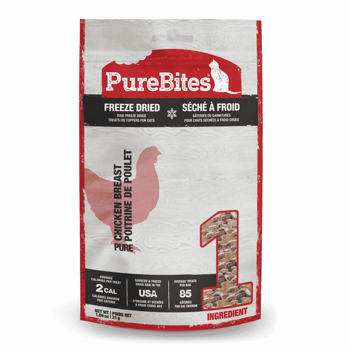 PureBites Freeze Dried Treats - Chicken Breast - Feline - Pets Essentials