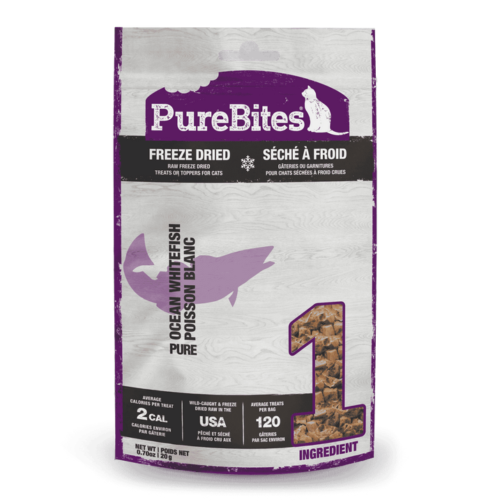 PureBites Freeze Dried Treats - Ocean Whitefish - Feline - Pets Essentials