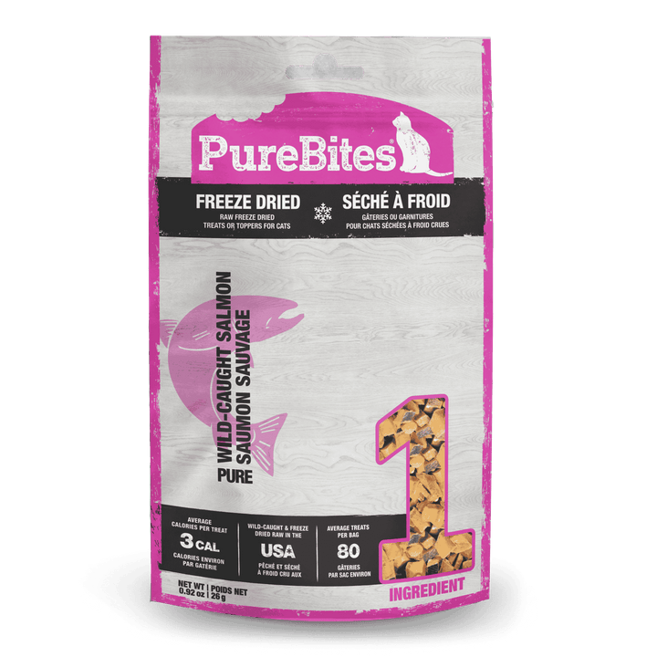 PureBites Freeze Dried Treats - Wild - Caught Salmon - Feline - Pets Essentials