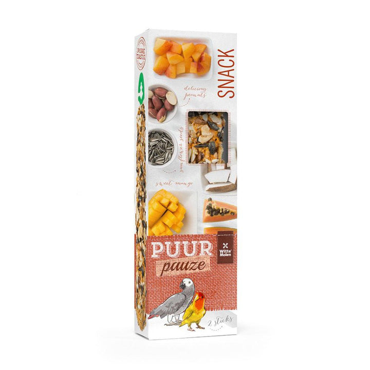 PUUR Pauze Bird Snack Sticks - Papaya - Pets Essentials