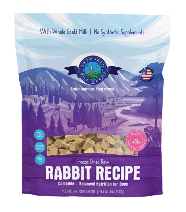 Shepherd Boy Farms Freeze - Dried Raw Treat - Rabbit - Pets Essentials
