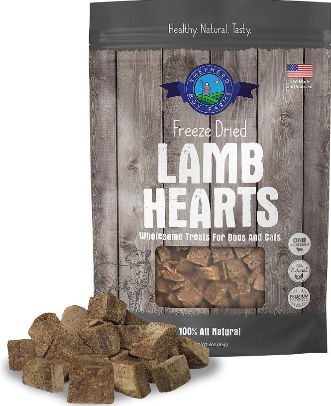 Shepherd Boy Farms Freeze Dried Treat - Lamb Heart - Pets Essentials