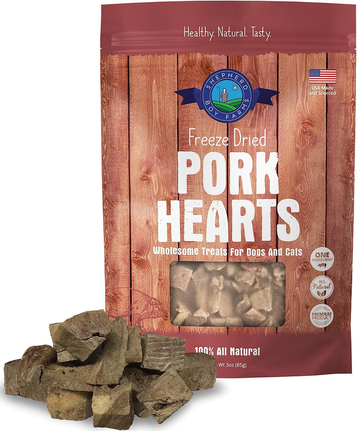 Shepherd Boy Farms Freeze Dried Treat - Pork Heart - Pets Essentials