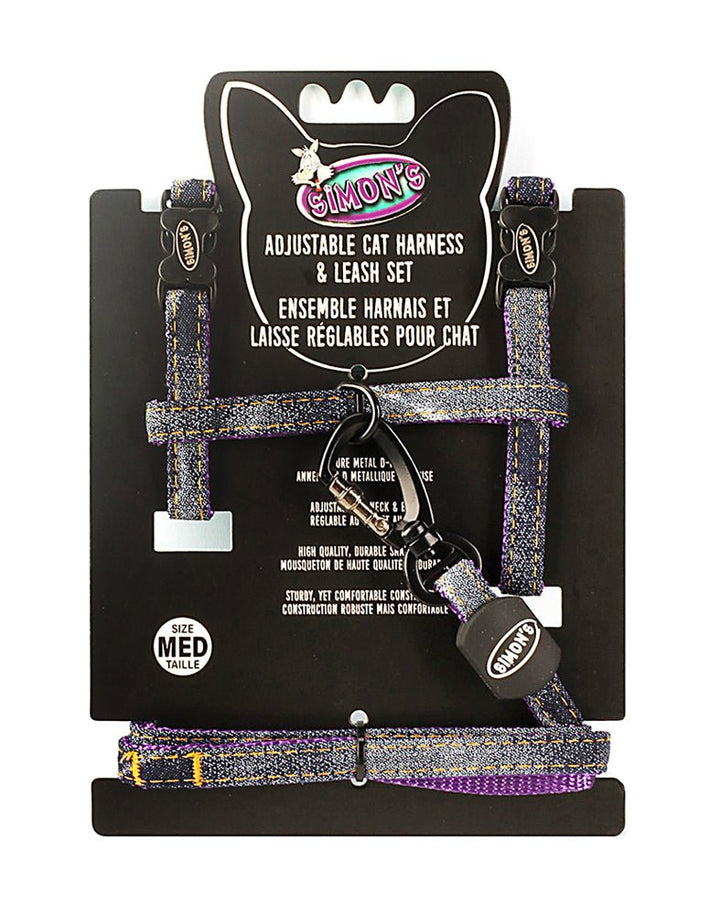 Simon's Adjustable Cat Harness & Leash Set - Pets Essentials