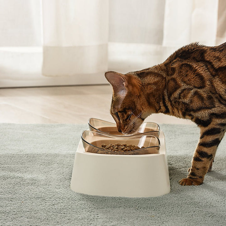 VooCoo Wave Elevated Pet Bowl Duo - Pets Essentials